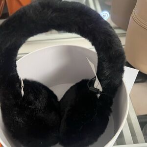 UGG Black Faux Fur Headband Ear Warmer
